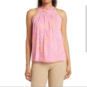 Ramy Brook Harlie Paisley Halter Neck Tank Top